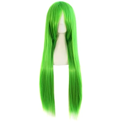 Image de MapofBeauty 80cm/ 31 Pouce Longue Droit Femmes Perruques (Vert)
