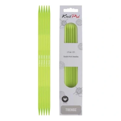 Image de KnitPro KP51002 Aiguilles Double Pointes Bois Multicolore 15 cm x 3,75 mm