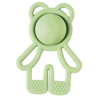 Image de Nattou Anneau de Dentition en Silicone &quot;Pop it&quot;, Petit Ourson Préhension et Dentition, sans BPA, env.11 cm, Silicon, Vert