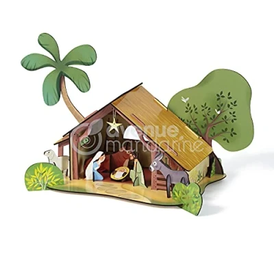 Image de Avenue Mandarine PU021C Une boite de Puzzle Décor, La Crêche éducatif à partir 4 ans