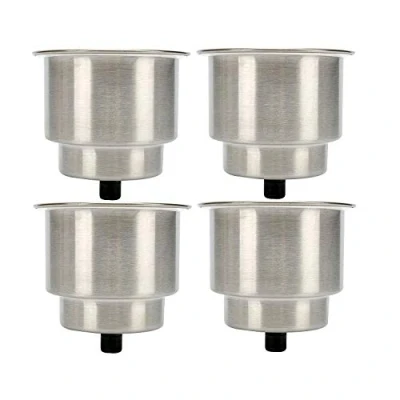 Image de FreeTec Porte gobelets en Acier Inoxydable pour Bouteille de Yacht Bateau (4pcs)