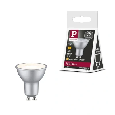 Image de Paulmann Réflecteur LED 2.700 K chromé GU10 8 W à intensité variable 36