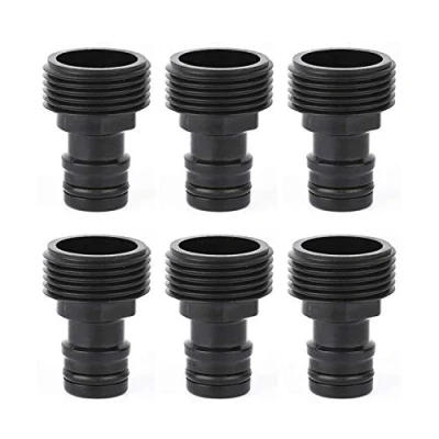 Image de Topways® 3/4 pouce Mâle Adaptateur: pour Raccorder Des Dispositifs D&#039;arrosage Avec Filetage Interne au Système, Extérieur de 26,5 mm (G 3/4&quot;) 6 Pièces