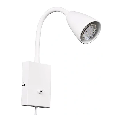 Image de Trio, Applique, Wanda 1xGU10, max.10,0 W Corps: Métal, blanc mat L:8,5cm, H:23,5cm, P:22,0cm FLEXConnect