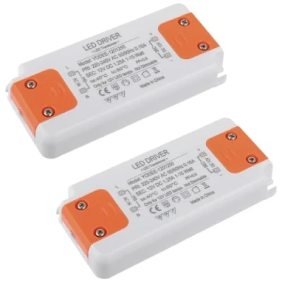 Image de EPLZON 12V 15W LED Transformateur Driver Convertisseur pour Lampes G4 MR16 MR11 GU4 GU5.3 (2 Pièces)