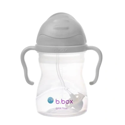Image de b.box Gobelet d&#039;apprentissage pour tous les angles Flip Top Paille lourde, poignée, anti fuite Sans BPA et passe au lave vaisselle À partir de 6 mois 240 ml