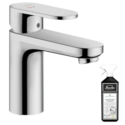 Image de Mitigeur lavabo HANSGROHE Vernis Blend 70 CoolStart avec tirette et vidage Chromé + nettoyant Briochin