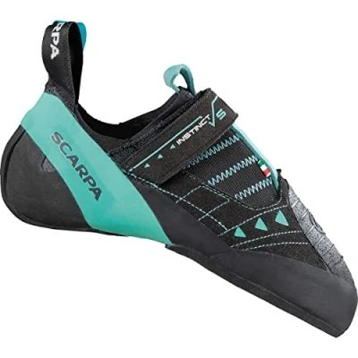 Image de Scarpa Femme Instinct VS WMN Chaussons d&#039;escalade, Black Aqua FJW, 40.5 EU