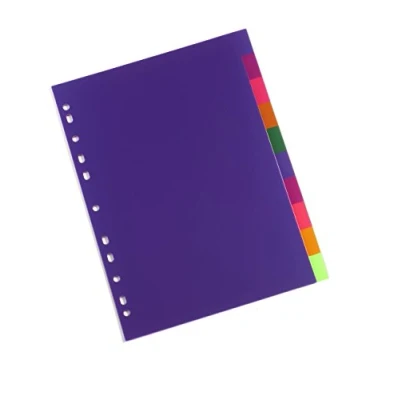 Image de Rexel Jeu de 10 Intercalaires Multicolores Perforés format A4