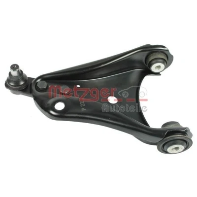 Image de METZGER 58080501 Bras de suspension avec rotule suspension, support en caoutchouc Essieu avant gauche, inférieur barre oscillant transversal
