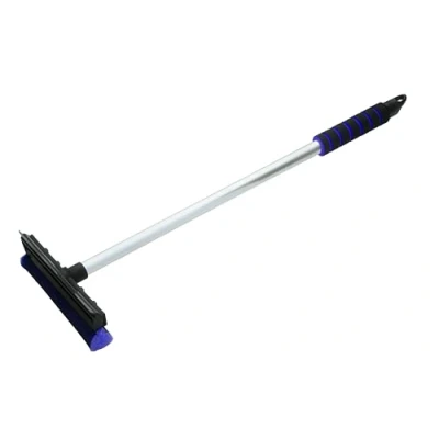 Image de ToM PaR Raclette avec éponge Essuie Glace à Vitres Lame en Caoutchouc pour Un Nettoyage sans Traces de Voiture, fenêtres et miroirs Poignée Douce Longueur: 66 cm Bleu