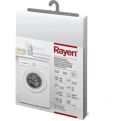 Image de Rayen laveuse de Base Boîtier Machine à Laver Chargement Frontal impermé l’Eau Lave sèche Linge Matériel PVA Couverture Fixation Velcro 8 unités, PEVA, Claire, 84 x 60 cm
