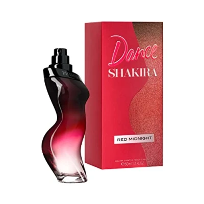 Image de Shakira Perfumes Dance Red Midnight by for Women Long Lasting Elegant, Sexy and Femenine Fragance Sweet Bold Notes Ideal Day Wear 50 ml