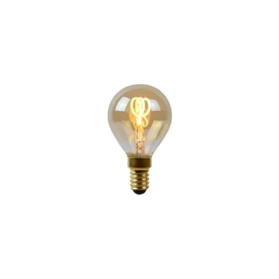 Image de Lucide 49046/03/62 Ampoule Filament, Verre, E14, 3 W, Ambre, 1 Unité (Lot de 1)