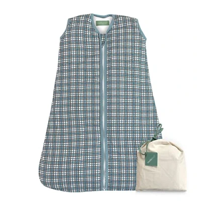 Image de molis&amp;co Gigoteuse pour bébé Tog 2.5 100% Coton (certifiée Oeko TEX) Changement de Couche à accès Zip Facile Turbulette Hiver Bébé, Fille Garçon Merlot Check (18 36 Mois)