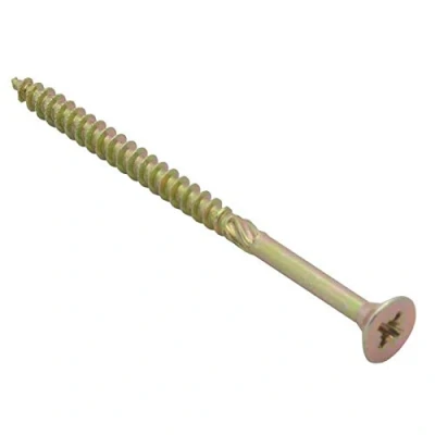 Image de Spectre Advanced Boîte de 100 vis à bois multi usages 5 x 80 mm passivées Jaune zinc