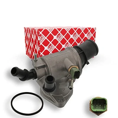 Image de FEBI BILSTEIN 45540 Boîtier du thermostat avec joint d&#039;étanchéite commutateur de température OPEL: Zafira B, Astra H 3/5 portes, GTC
