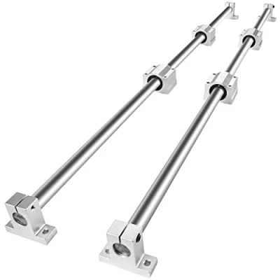 Image de VEVOR Ensemble de rails guidage linéaire, SFC20 1000 mm, 2 39,4 po/1000 4 blocs coulissants SC20, supports rail, linéaires et kit roulements pour machines