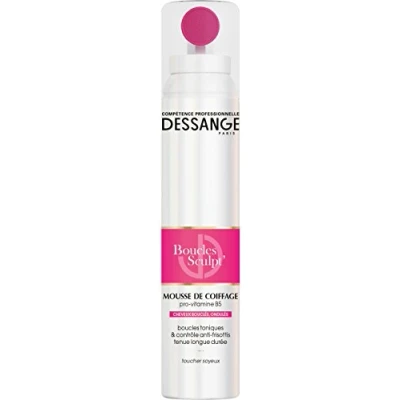 Image de DESSANGE Mousse Coiffante Boucles Sculpt&#039; Formule Enrichie En Pro Vitamine B5 Contrôle Anti Frisottis Tenue Longue Durée Toucher Soyeux Cheveux Bouclés, Ondulés 200 ml