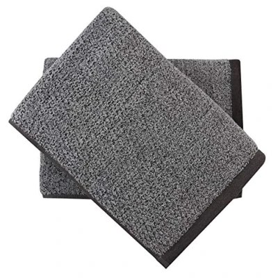 Image de Everplush Lot de 2 Serviettes Bain en Microfibre Coton, Gris, (76,2 x 142,2 cm)
