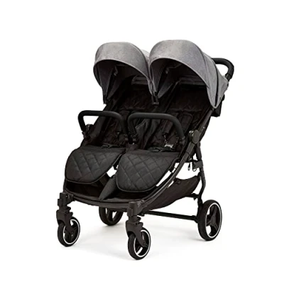Image de Ickle Bubba Poussette Double Venus (Gris de l&#039;espace)