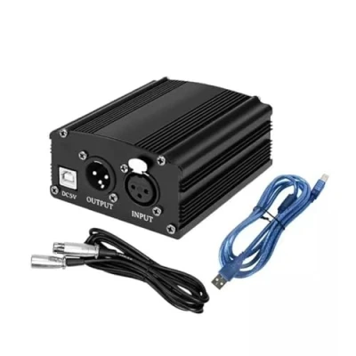 Image de HiCOZZIE Alimentation Phantom 48 V À 1 Canal avec Microphone XLR à 3 broches pour