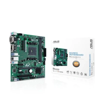 Image de ASUS Pro A520M C II/CSM Carte mère Business Socket AMD AM4 (mATX, LPC Debug Header, Control Center Express, Prend en Charge Les têtes SMBUS, la Gestion Informatique à distance)