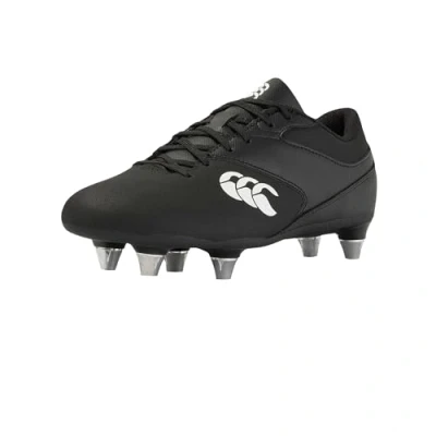 Image de Canterbury Phoenix Raze Soft Ground Rugby Boots Bottes, Noir/Blanc, 37 EU