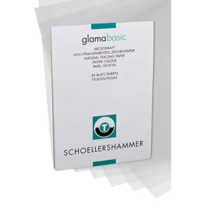 Image de Honsell 25503 Schoellershammer Glama Microdraft Bloc de 50 feuilles A3 110 115 g/m² pour dessin technique, croquis au crayon, feutre, encre