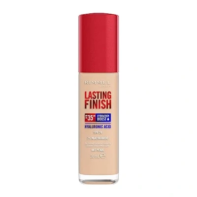 Image de Rimmel London Lasting Finish jusqu&#039;à 35h, 001 Pearl, fond de teint, longue tenue, hydratant, formule vegan, couvrance totale, 30 ml