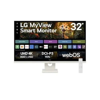 Image de LG 32SR73U W écran plat de PC 80 cm (31.5 ) 3840 x 2160 pixels 4K Ultra HD LCD Blanc Neuf