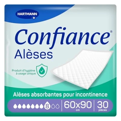 Image de Confiance Alèse 8G absorbante, intraversable à usage unique, sans latex sac 30