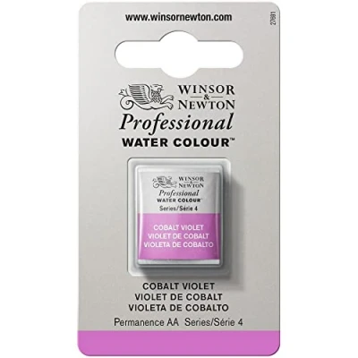 Image de Winsor &amp; Newton Aquarelle Professionnel Peinture Aquarelle, Haute Luminosité, Résistante à la Lumière, Qualité Archive, Demi Godet, Couleur Violet de Cobalt ROW