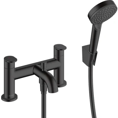 Image de hansgrohe Vernis Blend Robinet de baignoire 2 fonctions Noir mat