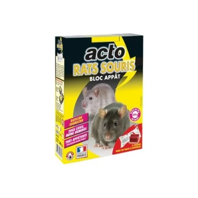 Image de ACTO Blocs appats contre les rats noirs, d’égout et souris étui 240g HYDRO7