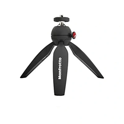 Image de Manfrotto PIXI Trépied de Table pour Appareil Photo Numérique, fabriqué en Italie, Noir, MTPIXIMII B