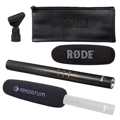 Image de Rode NTG 4 Microphone directionnel + mousse Keepdrum Protection anti pop KDWSVM