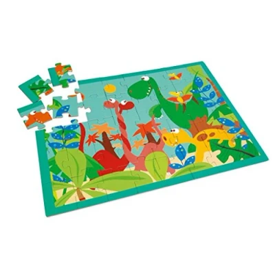 Image de Scratch Puzzle Dinosaures pour Enfants Multicolore Educative 40 Pièces 6181091