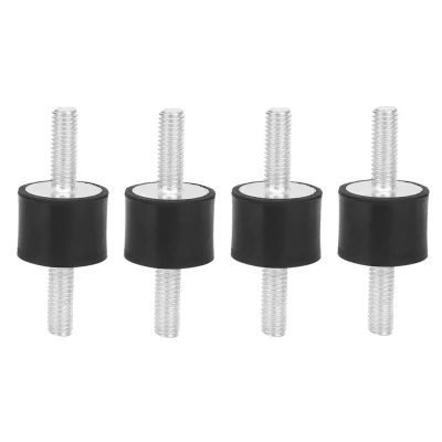 Image de Supports en Caoutchouc M6 pour Hommes, 4 Pièces, Bloc Silencieux Anti Vibration, Bobines de Bateau et Voiture (VV20*15 M6*18)