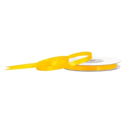Image de Creativery Rouleau de ruban en satin 6 mm 25 m Jaune 645
