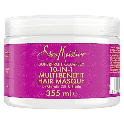 Image de Sheamoisture SHEA Moisture Superfruit Complex 10IN1 Multibenefit Treatment Soin des cheveux, Taille: 355 ml,
