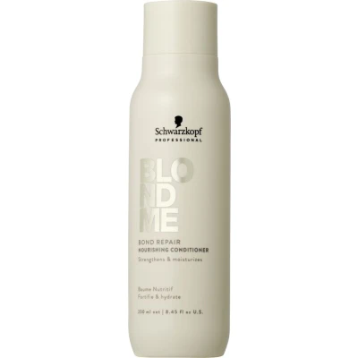 Image de Schwarzkopf Professional BLONDME Bond Repair Nourishing Conditioner Après Shampooing Formule Légère Thé Blanc Profondément Nourrissant Hydratant Et Démêlant 250 ml