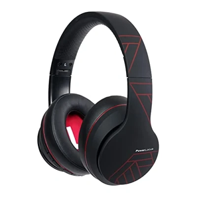 Image de PowerLocus Casque Bluetooth sans Fil, P6 Audio Hi FI Stéréo avec 40Heures, Fil et Filaire Micro Intégré, Assistant Vocal intégré pour iPhone,Samsung,iPad,Tablette,PC