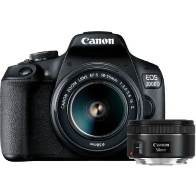 Image de CANON D.CAMERA EOS 2000D BK 18 55 IS +50 1.8S EU26