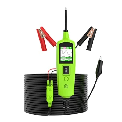 Image de PLAYOCCAR Kit de sonde testeur circuit automobile, outil diagnostic système d&#039;alimentation électrique voiture 12V 24V pour tester la tension AC/DC, résistance et diode