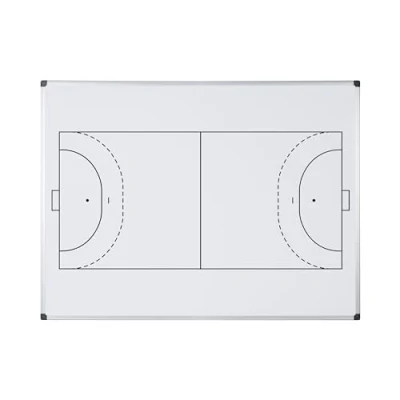 Image de Bi Office Maya Tableau Blanc Magnétique Imprimé de Handball A4 Surface en Acier Laqué, Cadre Aluminium