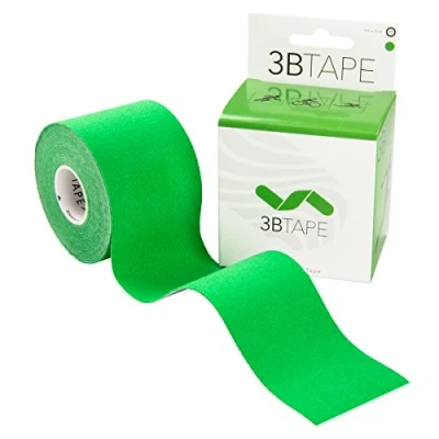 Image de 3B Scientific Ruban de kinésiologie (5m x 5cm) bande élastique soutien des muscles et articulations pour l&#039;exercice, le sport la récupération après une blessure Vert