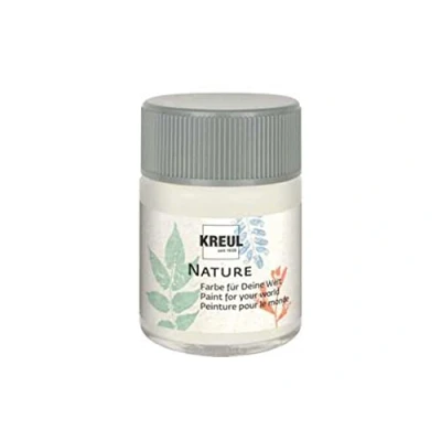 Image de Kreul 49421 Nature Snow Crystal en pot de 50 ml, peinture à l&#039;eau, fabriquée partir matières premières durables et naturelles, crémeuse, séchage rapide