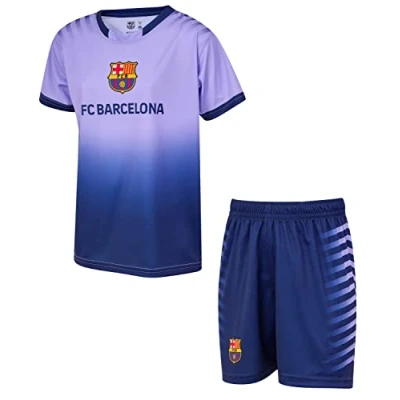 Image de Ensemble Maillot + Short Barça Collection Officielle FC Barcelone Enfant 12 Ans