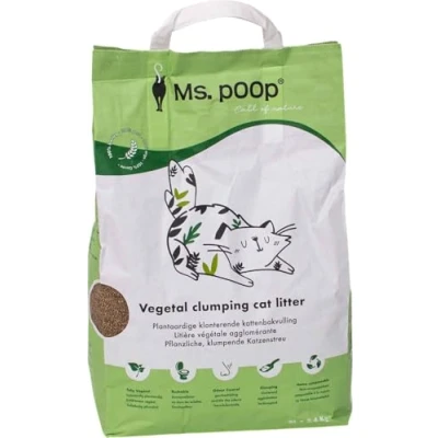 Image de Ms, Poop, Litière Végétale Agglomérante Écologique 6L, Absorption des Odeurs, Confort Optimal pour Chats, Facilité d&#039;Utilisation, Taille: Couleur: Naturelle, Modèle Call of Nature